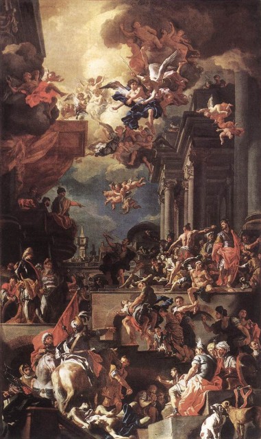 The Massacre of the Giustiniani at Chios by Francesco Solimena
